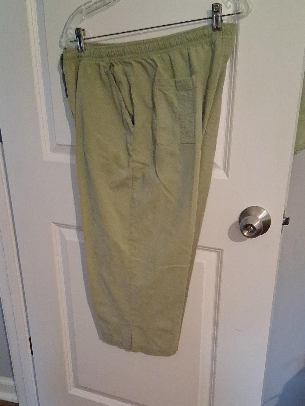 Cathy Daniels Olive Green Elasric & Drawstring Waist Pants